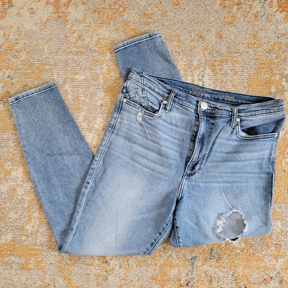 Rock & Republic High Roller Jean Leggings The Slimming Denim Cure Size 16